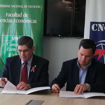 Firma de convenio con la Facultad de Ciencias Económicas de la UNA